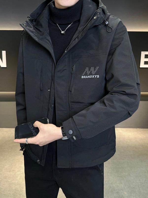 メンズ 流行り物 服 成人男性用 オシャレ 分かりやすい 成年者 かっこいい 表どおり コーデ  ボンネット付き添い人 上衣 綿織物 心地よい 細工物御召しもの 上衣