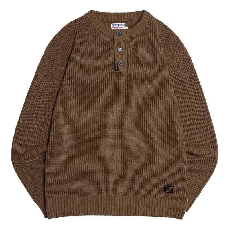 メンズ 流行り物 成人男性服 ティーシャツ 成人男性用 レトロ 編み物 トップス 丸首 ゆったり 心地好い 生あたたかい フリース 長袖 オール季節 パステル色の 伸縮性 伸ばすこと 普段使い走り 秋 冬 薄墨色 黒 茶