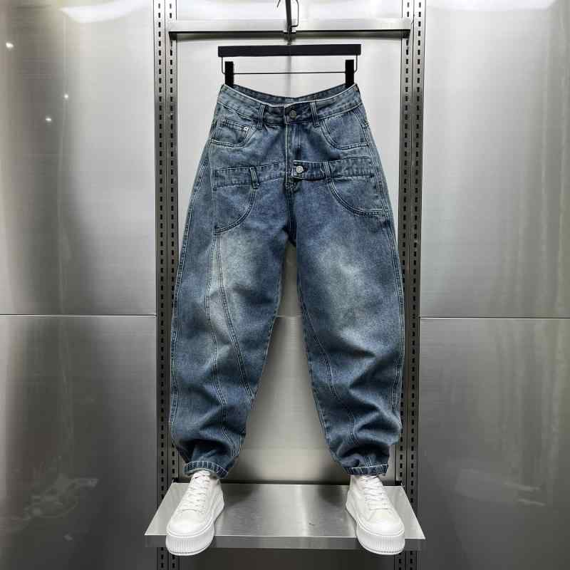 メンズ 流行り物 服 成人男性用 オシャレ 分かりやすい 成年者 かっこいい 表どおり コーデ ウォッシュ産業 デニム 引っ切り無い ワイドレッグ ズボン下