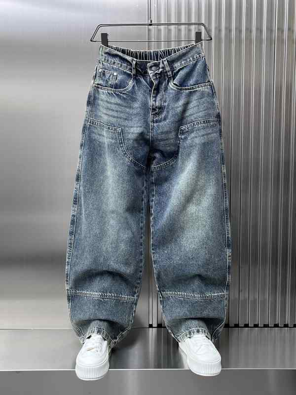 メンズ 流行り物 服 成人男性用 オシャレ 分かりやすい 成年者 かっこいい 表どおり コーデ 表どおり レトロ ウォッシュ製造 不都合 デニム 冷やりとした 引っ切り無い ワイドレッグ ズボン下 ズボン・パンツ-メンズファッション