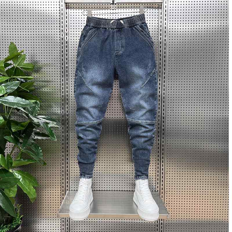 メンズ ファッション 服 男性用 オシャレ シンプル 大人 かっこいい ストリート コーデ ジーンズ 9分丈丈丈丈丈丈 パンツ タイトレッグ パンツ ブルー ストレッチ