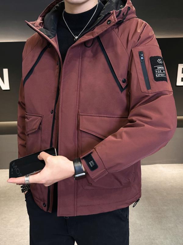メンズ ファッション 服 男性用 オシャレ シンプル 大人 かっこいい ストリート コーデ アメリカン コットン ジャケット フード付き カジュアル ジャケット コットン 服 ワークウェア ジャケット