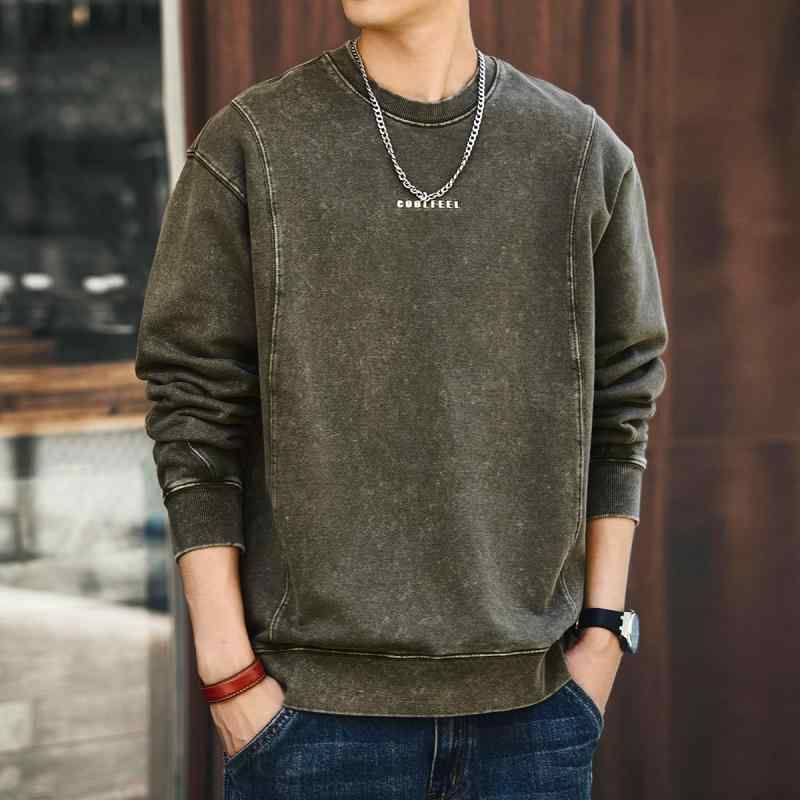 秋 冬 コーデ メンズ 服 分かりやすい 流行り物 オシャレ 成年者 かっこいい 途轍も無い大きさ 表どおり 成人男性服 アメリカン レトロ 甚だしい ストーンウォッシュ トレーナー パーカー 長袖 軍事基地 座標軸