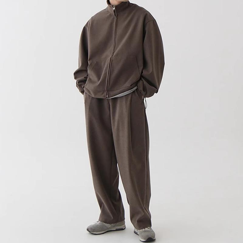 秋　冬 コーデ メンズ 服 シンプル ファッション オシャレ 大人 かっこいい 大きいサイズ ストリート 紳士服 カジュアル スポーツ スウェットシャツ スーツ 韓国スタイル スタンドカラー カーディガン ジャケット スウェット パンツ