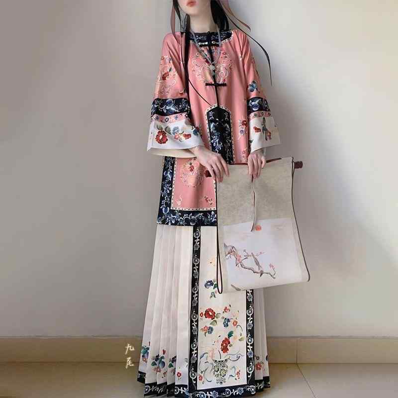 コスプレ衣装 レディース ファッション オシャレ アイテム 撮影 小物 ステージ 衣装 ダブルブレスト ラウンドネック アンティーク ヘビーデューティー プリント スカート スタイル