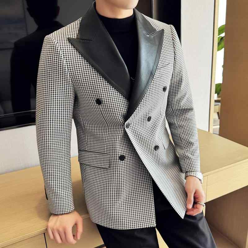 秋 冬 コーデ メンズ 服 分かりやすい 流行り物 オシャレ 成年者 かっこいい 途轍も無い大きさ 表どおり 成人男性服 なめし革ぬい目 ダブル乳ぶさ チドリ透かし彫り 背広 上衣 商行為 心地よい か細い