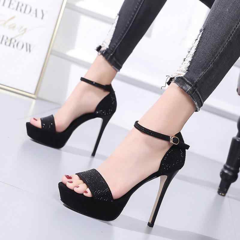 レディース シューズ 靴 ブーツ パンプス サンダル オシャレ 小物 アイテム EUサイズ表記 防水 サンダル 女性用 夏 ハイヒール 一文字 ストーン スティレット ヒール 婦人靴 パフォーマンス キャットウォーク シューズ