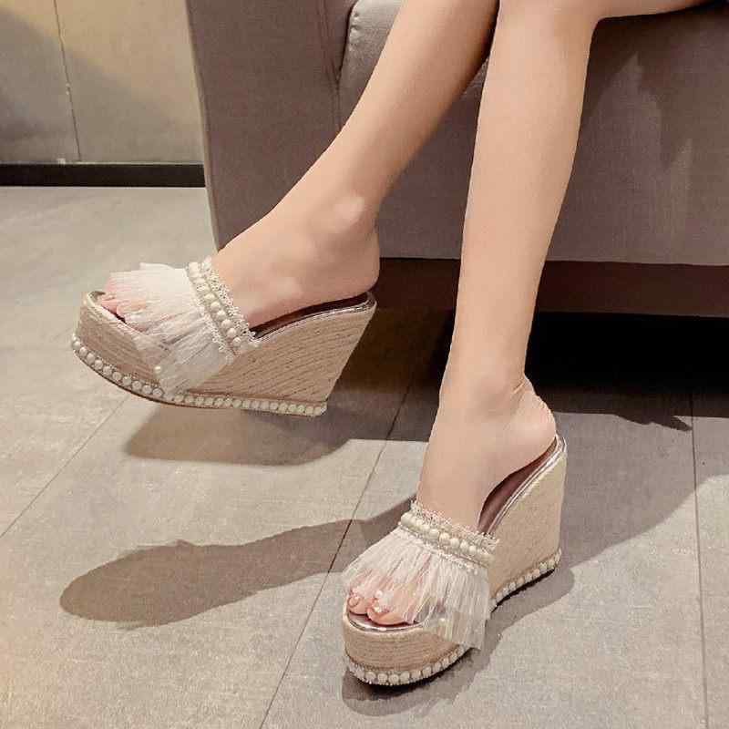レディース シューズ 靴 ブーツ パンプス サンダル オシャレ 小物 アイテム EUサイズ表記 ウェッジ スリッパ 女性用 夏 アウターウェア パール ファッション ハイヒール