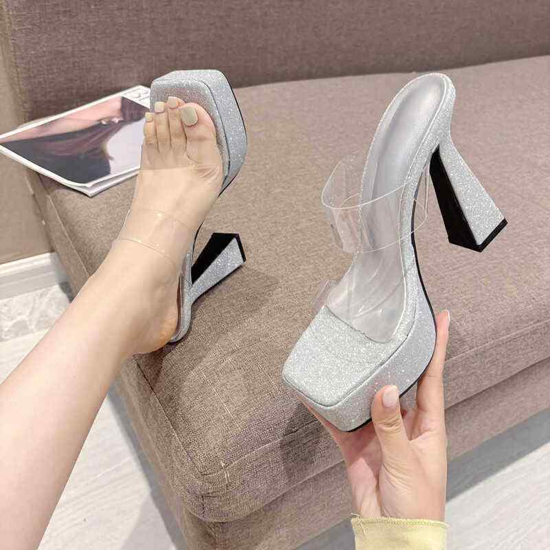 レディース シューズ 靴 ブーツ パンプス サンダル オシャレ 小物 アイテム EUサイズ表記 厚手 透明 サンダル 女性 ハイヒール 女性用 靴 夏 防水 キャットウォーク シューズ