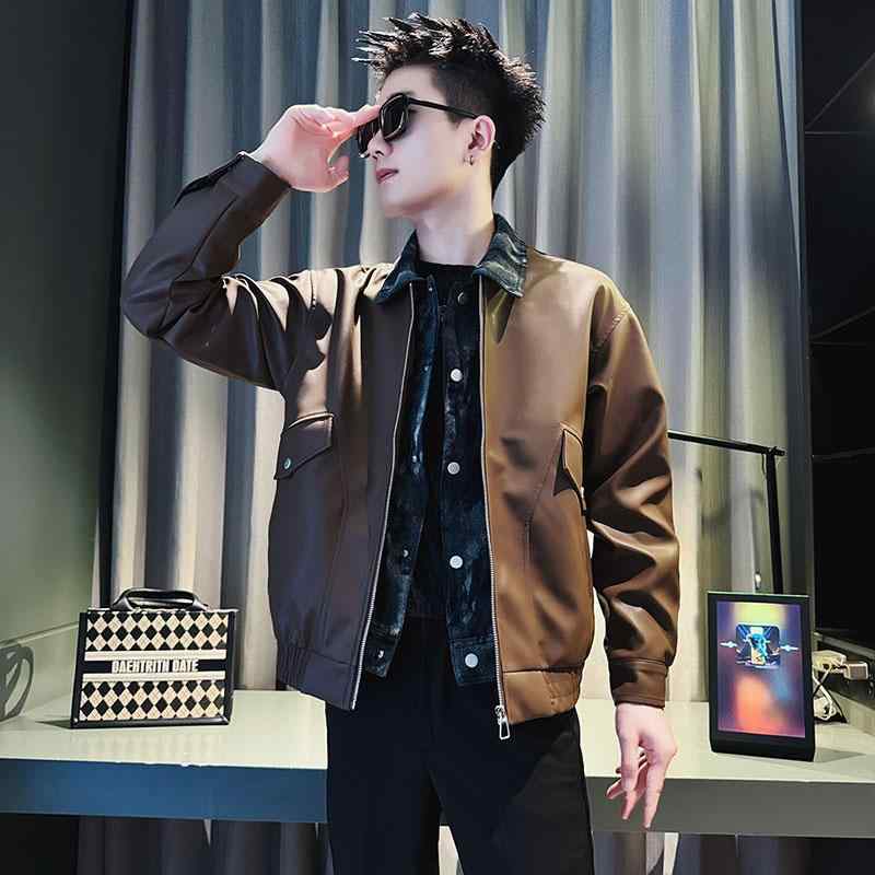 春 コーデ メンズ 用 服 シンプル ファッション オシャレ 大人 かっこいい 大きいサイズ ストリート 紳士服 フェイク ツーピース ジャケット トップス|リコット