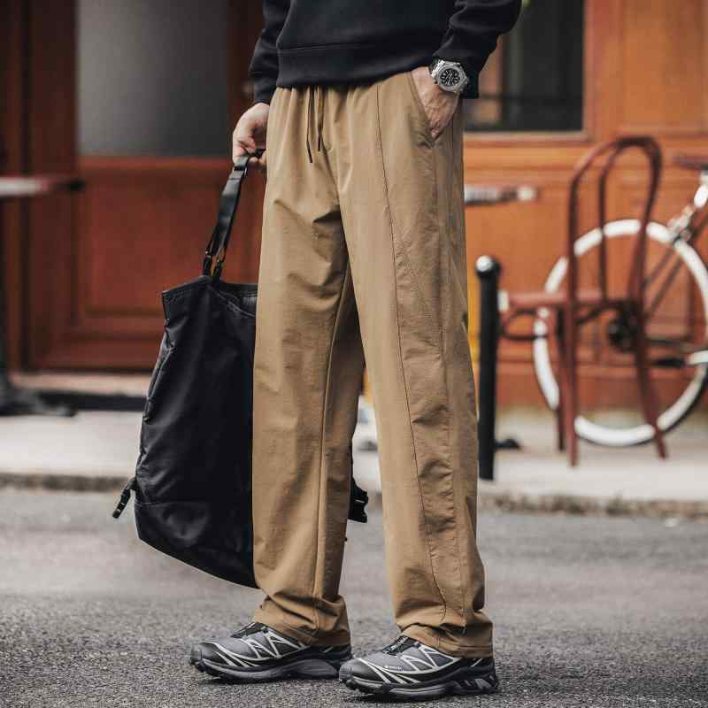 アメリカン レトロ スタイル メンズ アウトドア ワーク パンツ 春 秋 パンツ カジュアル ロング パンツ |リコット