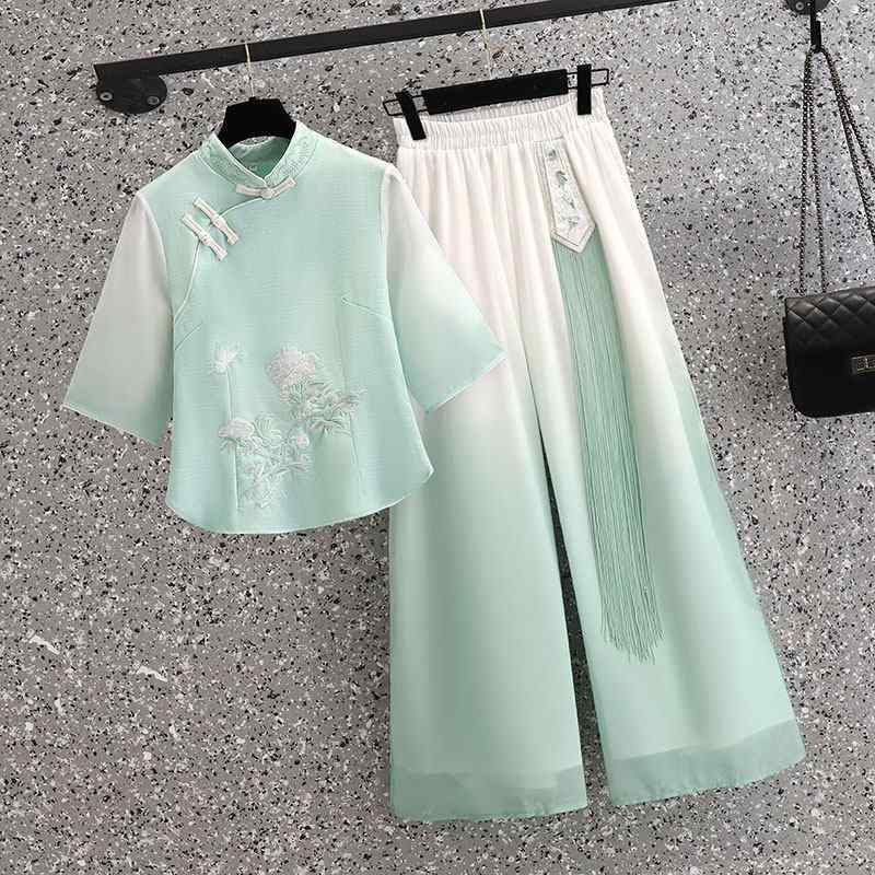レディース 民族風 唐装 トップス 茶師服 漢服 ズボン下 制服 具合い ウェルネス 真っただ中 トップス