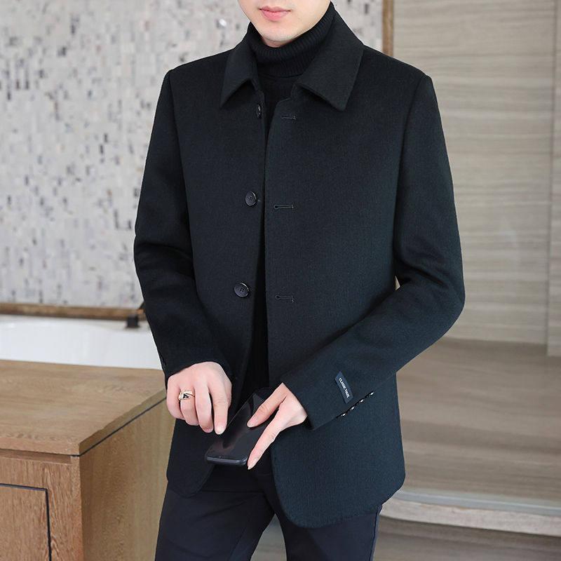 メンズ 流行り物 服 成人男性用 オシャレ 分かりやすい 成年者 かっこいい 途轍も無い大きさ 表どおり 成人男性服 ハイエンド 両面 毛糸 厚地の外套 上衣 商行為