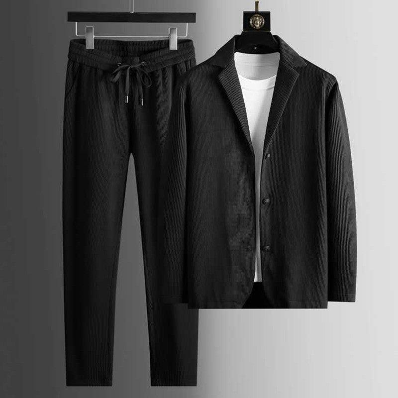 メンズ 流行り物 服 成人男性用 オシャレ 分かりやすい 成年者 かっこいい 馬鹿でかい大きさ 表どおり 成人男性服 ハイエンド 心地好い 背広 運動競技 背広 韓国表現スタイル 襟 流汗 ズボン下