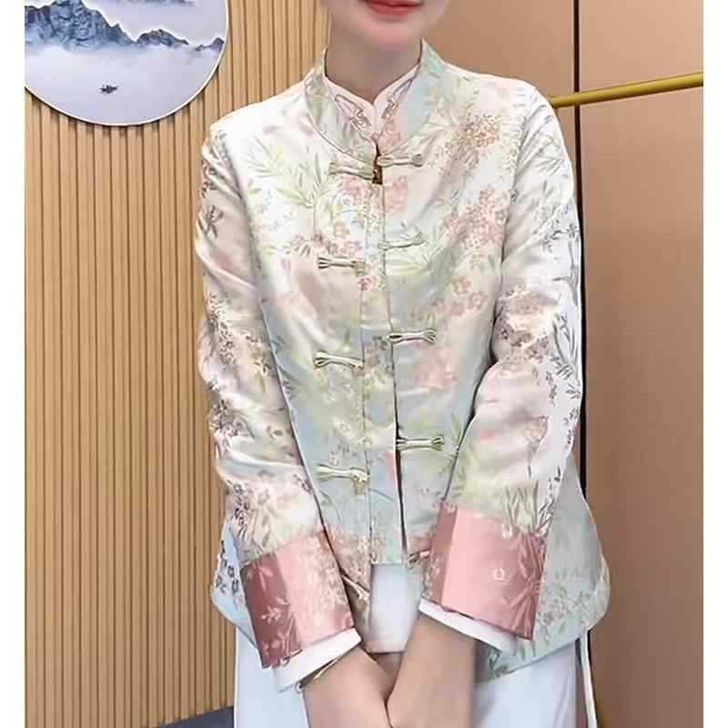 両面 ジャケット レディース 唐装 婦人服 レディース トップス アウター