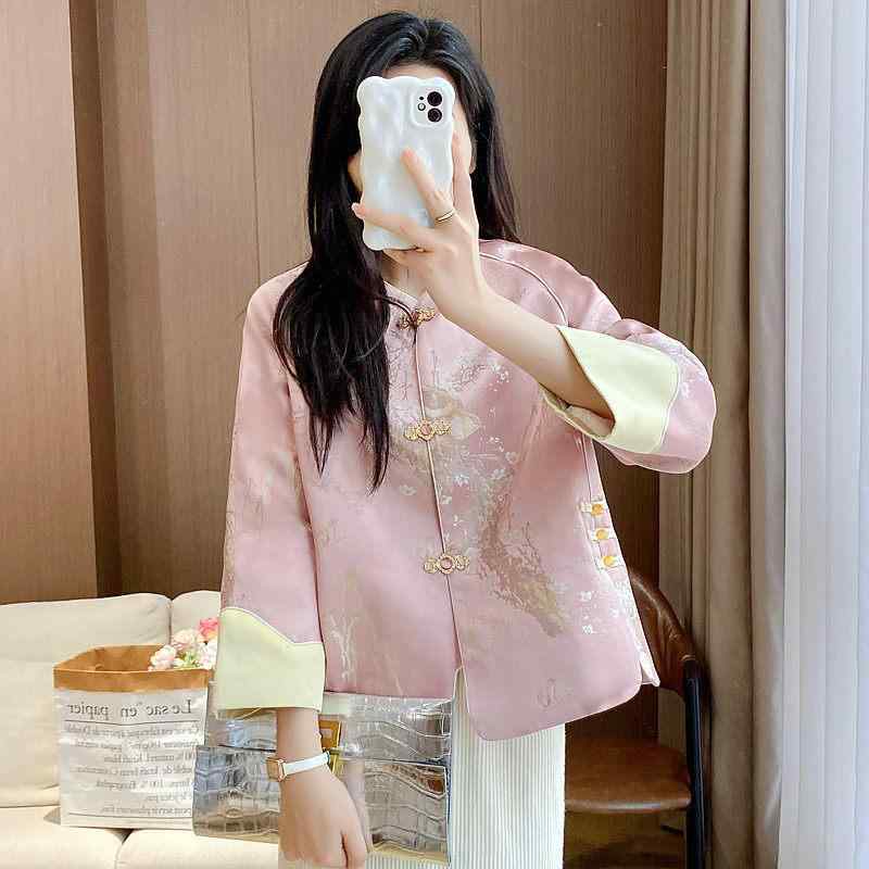 アジアンテイスト 亭主もち服 レディース 蛙 名取り草 アジアンテイスト 御召しもの 厚地の外套 厚地の外套 トップス アウター