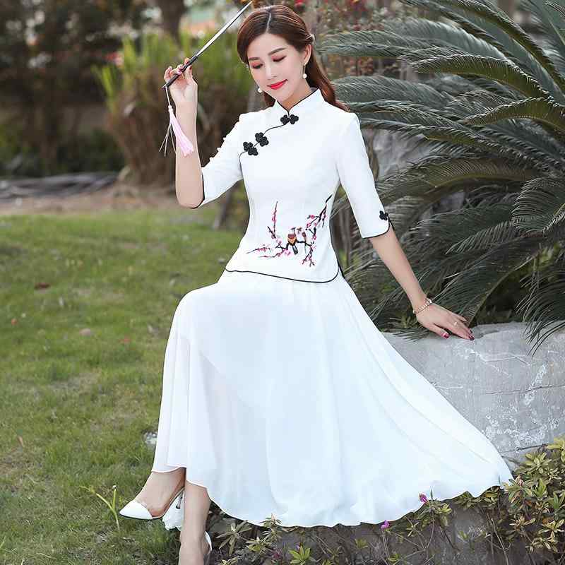 レトロ レディース 服 アジアンテイスト スーツ 漢服 民族風 アジアンテイスト ドレス ワンピース