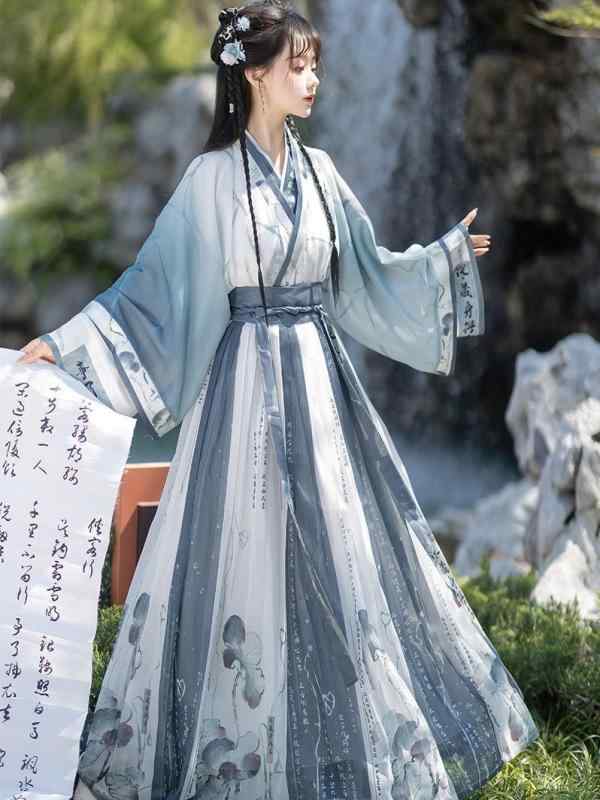 漢服 レディース ペースト クロス カラー ドレス 普段着 レトロ