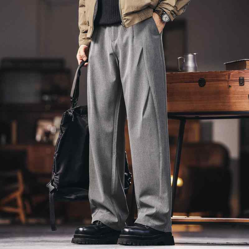 アメリカン 年寄りの表現スタイル メンズ 御召しもの ズボン下 春 秋 ドレープ 筋目 通い御召しもの 心地よい ズボン下