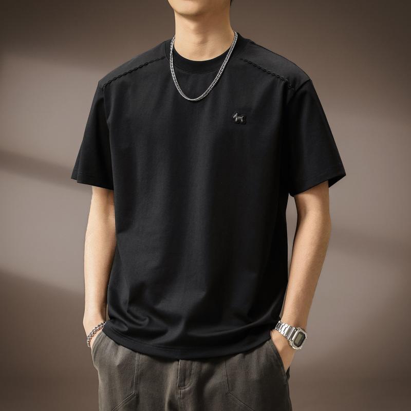 半袖 トップス 夏 スタイル ラウンドネック ゆったり 快適 メンズ Tシャツ