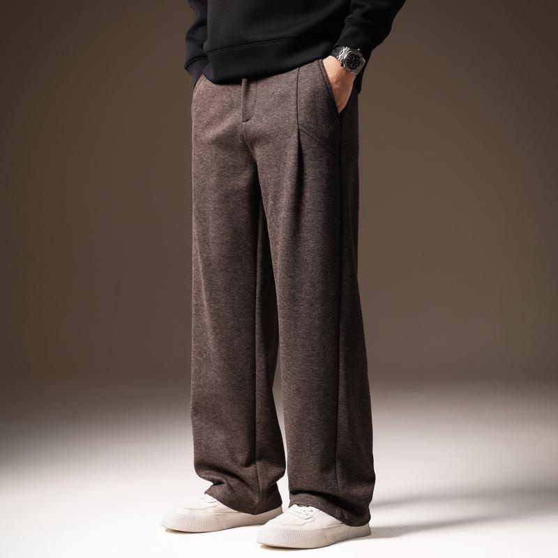 アメリカン ウール メンズ スウェット パンツ 春　秋 ゆったり ストレート レッグ ワイドレッグ カジュアル パンツ