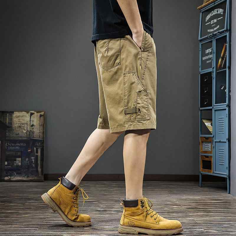 アメリカン アウトドア ワーク パンツ メンズ 大きいサイズ ストリート クール スタイリッシュ ウォッシュ加工 カジュアル ミドル丈 パンツ