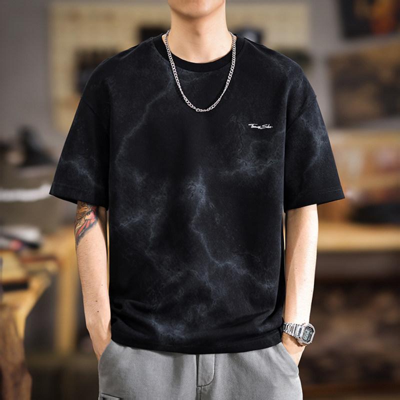ウォッシュ加工 プリント 半袖 Tシャツ メンズ ゆったり フィット 大きいサイズ カジュアル 夏 ぴったり 快適 Tシャツ 6,501円