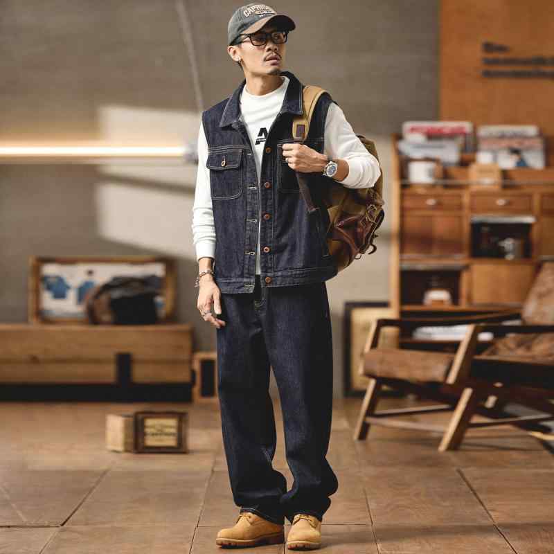 春 メンズ ジーンズ 限りない 細工物 上衣 引っ切り無い レッグ デニム 春 秋 背広