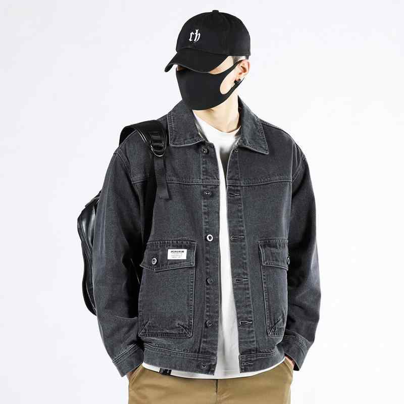 デニム ジャケット メンズ 春 シワ防止 ゆったり ワーク ウェア メンズ 春　秋 ジャケット コート
