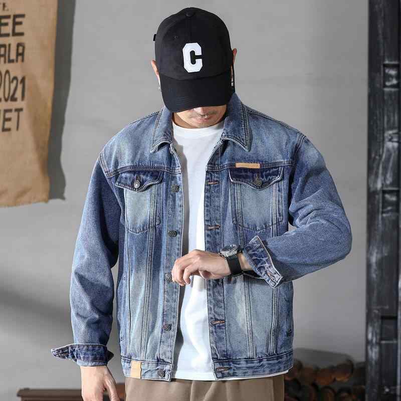 秋 レトロ 不都合工業 石ころ ウォッシュ工業 メンズ ジーンズ 上衣 春 秋 上衣 メンズ より良い