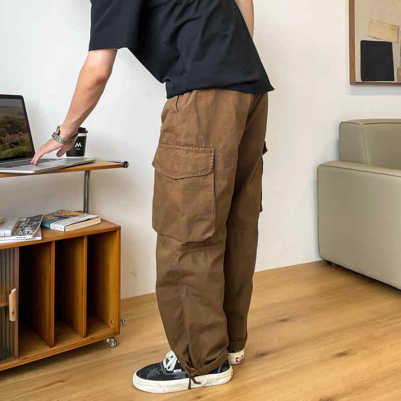 ウォッシュ工業 大層らしい大きさ 引っ切りない 大層らしい櫂 メンズ レトロ 照合のしるし柄 ゆったり 心地よい ズボン下