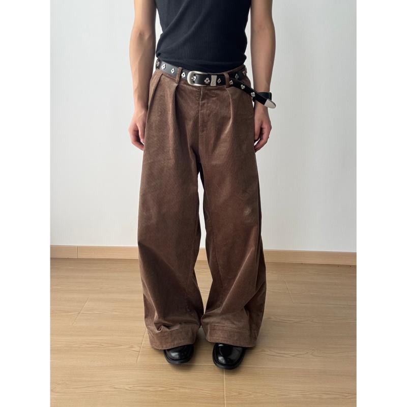 メンズ 流行り物 服 成人男性用 オシャレ 分かりやすい 成年者 かっこいい 表どおり 成人男性服  筋目 レトロ ウォッシュコーデュロイ A生産ライン 通いお召しもの 心地よい ズボン下