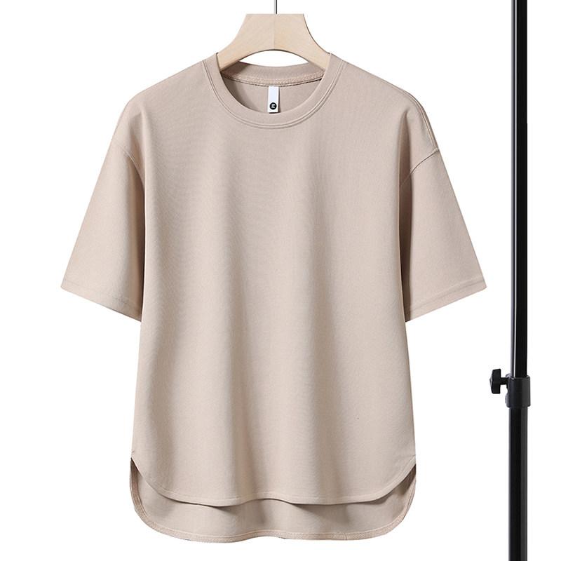 メンズ ファッション 服 男性用 オシャレ シンプル 大人 かっこいい ストリート 紳士服 冷感 半袖 Tシャツ カーブヘム フィット シンプル カジュアル 無地