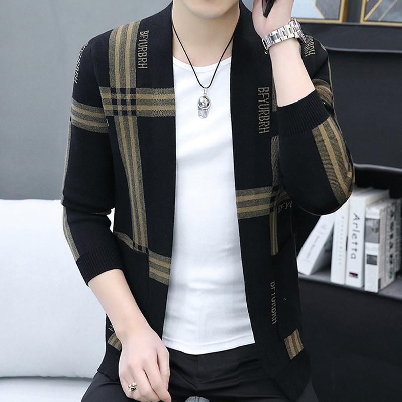 メンズ ファッション 服 男性用 オシャレ シンプル 大人 かっこいい ストリート 紳士服 ニット カーディガン ジャケット スタイリッシュ ストライプ セーター ジャケット ウェア