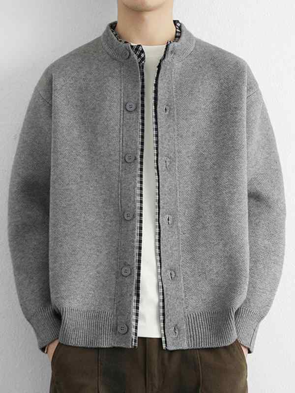 メンズ 流行り物 服 成人男性用 オシャレ 分かりやすい 成年者 かっこいい 表どおり 成人男性服  フェイクツーピース 編み物 ジレー 上衣 無地 分かりやすい 心地よい スウェーター 上衣