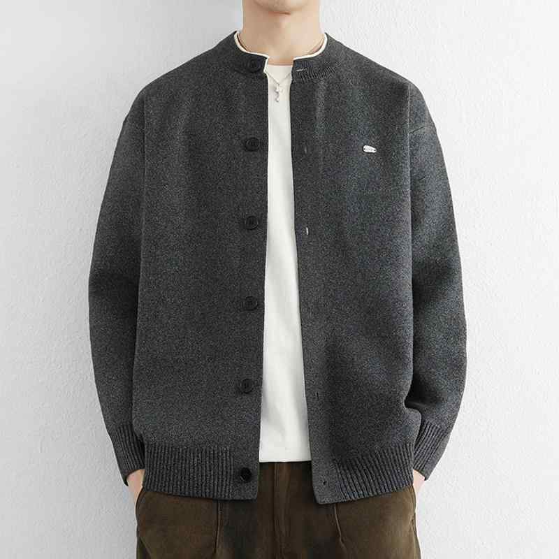 メンズ ファッション 服 男性用 オシャレ シンプル 大人 かっこいい ストリート 紳士服 ニット カーディガン ジャケット 無地 シンプル ゆったり カジュアル セーター ジャケット 6,613円