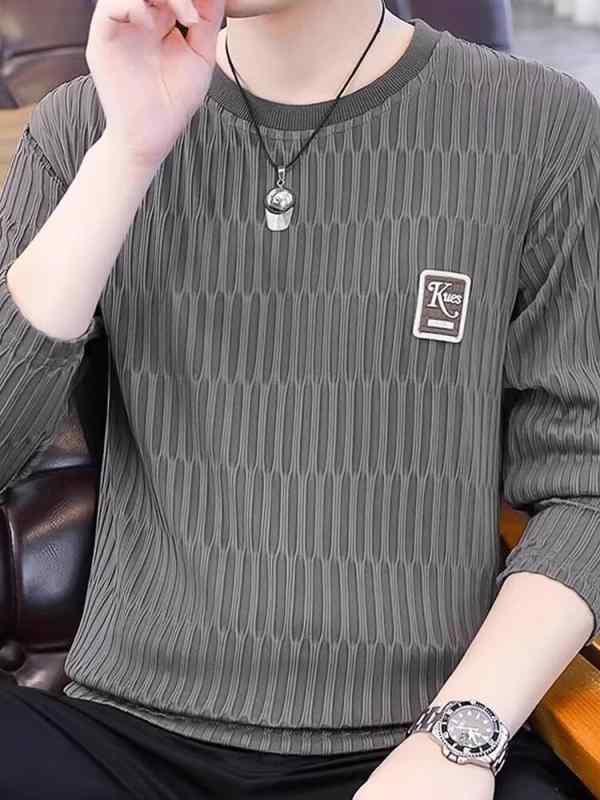 メンズ ファッション 服 男性用 オシャレ シンプル 大人 かっこいい ストリート 紳士服 長袖 Tシャツ ベースレイヤー シャツ ゆったり カジュアル 快適 クルーネック スウェット シャツ