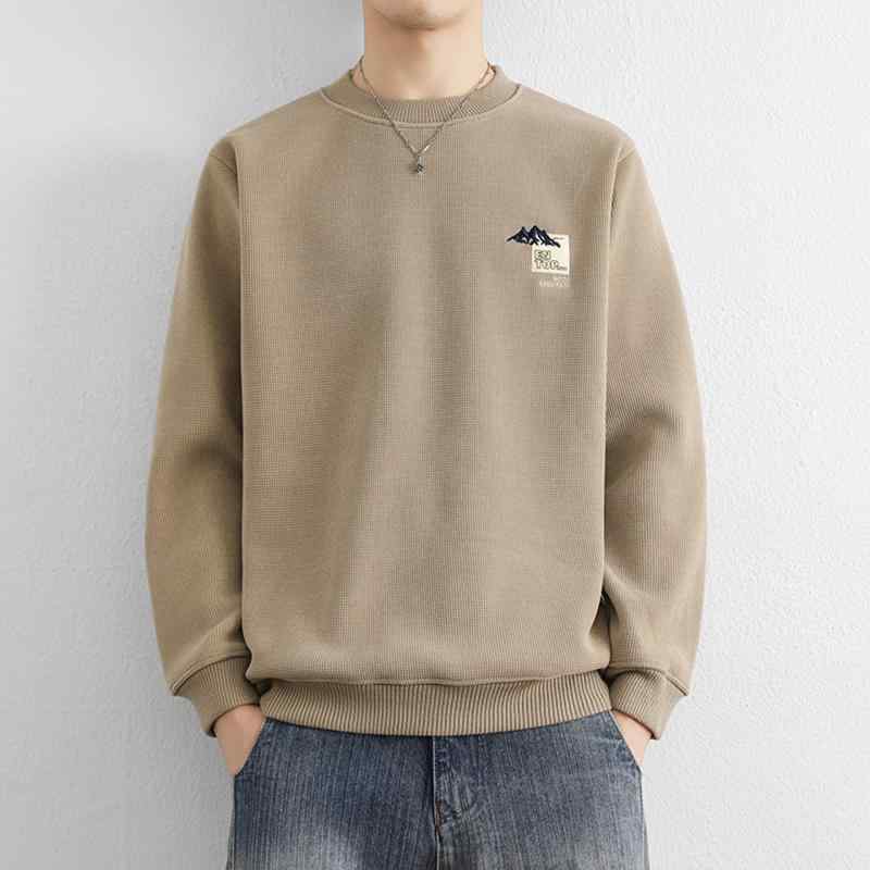 メンズ ファッション 服 男性用 オシャレ シンプル 大人 かっこいい ストリート 紳士服 フリース スウェット シャツ ニット ベースレイヤー ラウンドネック フリース セーター 5,737円