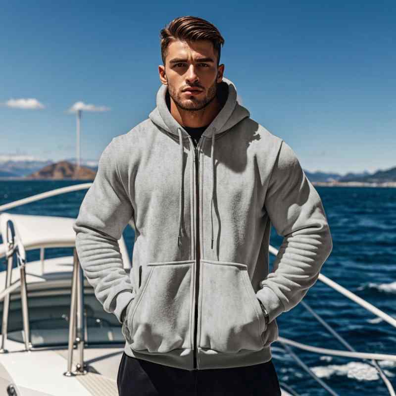 メンズ スウェット 男性用 秋　冬 フリース 暖かい マルチポケット 単色 スポーツウェア フード カジュアル 普段使い アウトドア