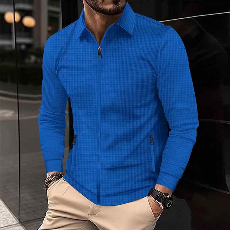 メンズ ジャケット 男性用 長袖 フード フライ ジップ ワッフル 大きいサイズ ゆったり トップス 秋　冬 暖かい カジュアル 普段使い 通勤ウェア アウトドア 4,744円
