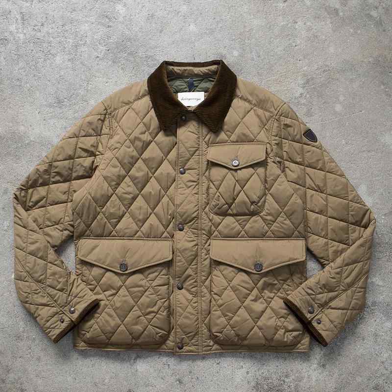 メンズ 流行り物 服 成人男性用   分かりやすい かっこいい 成年者 表どおり 心地よい 商行為 通い アメリカン 古典派音楽 ビートン キルティング上衣 雨合羽 キルティング 綿織物 衣嚢 狩猟 上衣