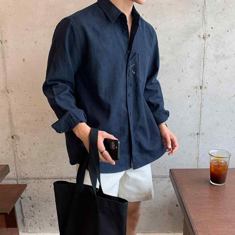メンズ  長袖プルオーバー 成人男性用 秋 心地よい プルオーバー 上衣