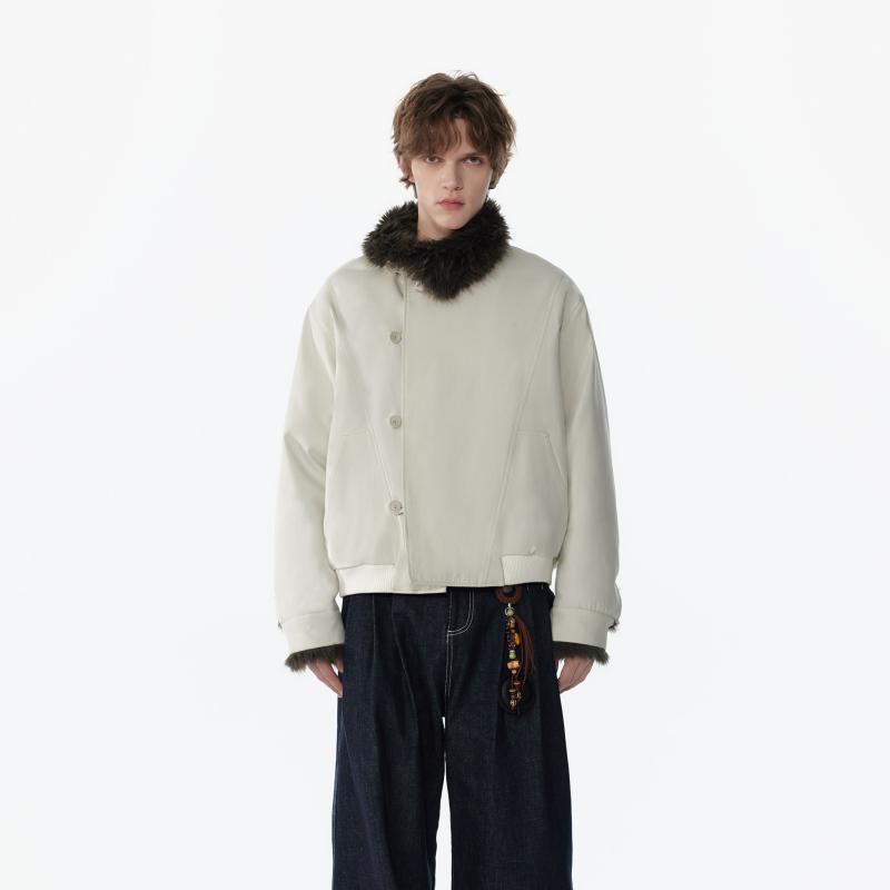 メンズ 流行り物 服 成人男性用   分かりやすい かっこいい 成年者 表どおり 心地よい 商行為 通い コーデ トッカ フリース 上衣 非対称 プラケット ゆったり 填まる 通いお召しもの