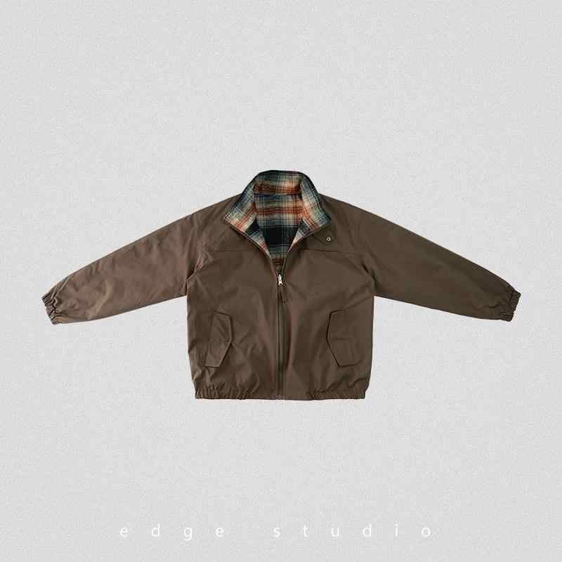 メンズ ファッション 服 男性用 シンプル かっこいい 大人 ストリート カジュアル ビジネス 通勤 スタンドカラー ジャケット リバーシブルジャケット