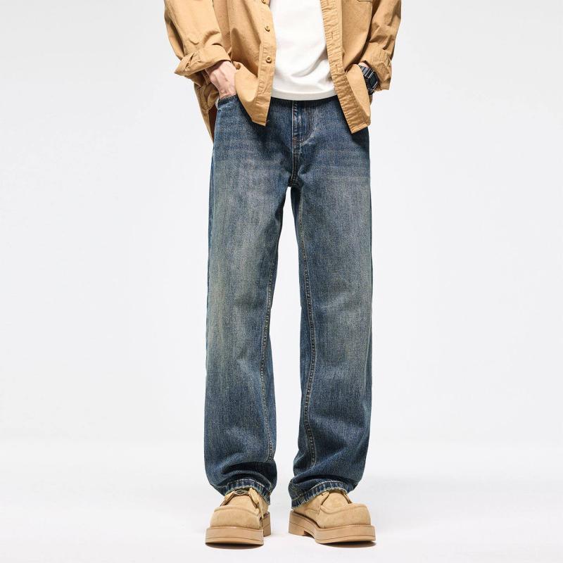 メンズ 流行り物 服 成人男性用   分かりやすい かっこいい 成年者 表どおり 心地好い 商行為 通い アメリカン 引っ切り無い レッグ ジーンズ 広々とした ズボン下 ゆったり 相応う 影ぼうし クールカジュアル
