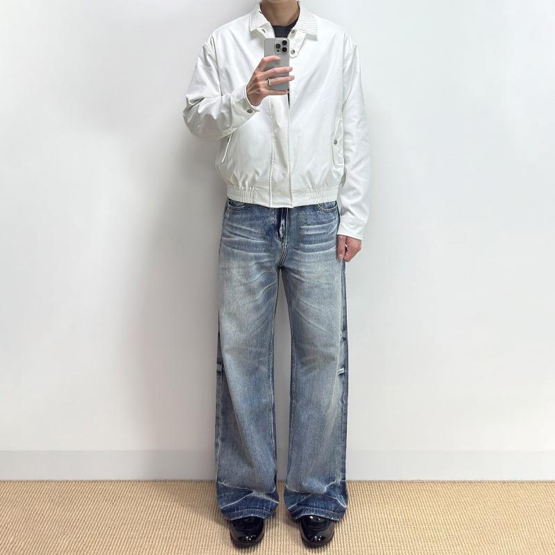 メンズ 流行り物 服 成人男性用   分かりやすい かっこいい 成年者 表どおり 心地好い 商行為 通い A伝達ルート 引っ切り無い レッグ 青みジーンズ ホンブルグ帽 相応う 好いたらしい ウォッシュド デニム