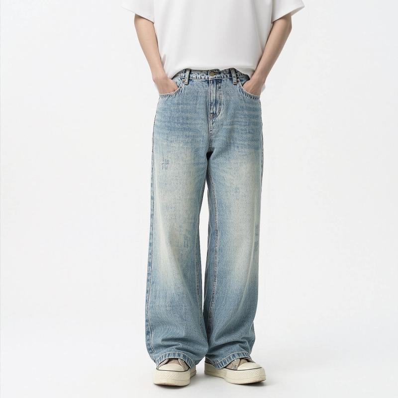 メンズ 流行り物 服 成人男性用   分かりやすい かっこいい 成年者 表どおり 心地好い 商行為 通い アメリカン ウォッシュ製作 レトロ デニム 引っ切り無い レッグ ズボン下 広々とした 立ち会い場 レングス