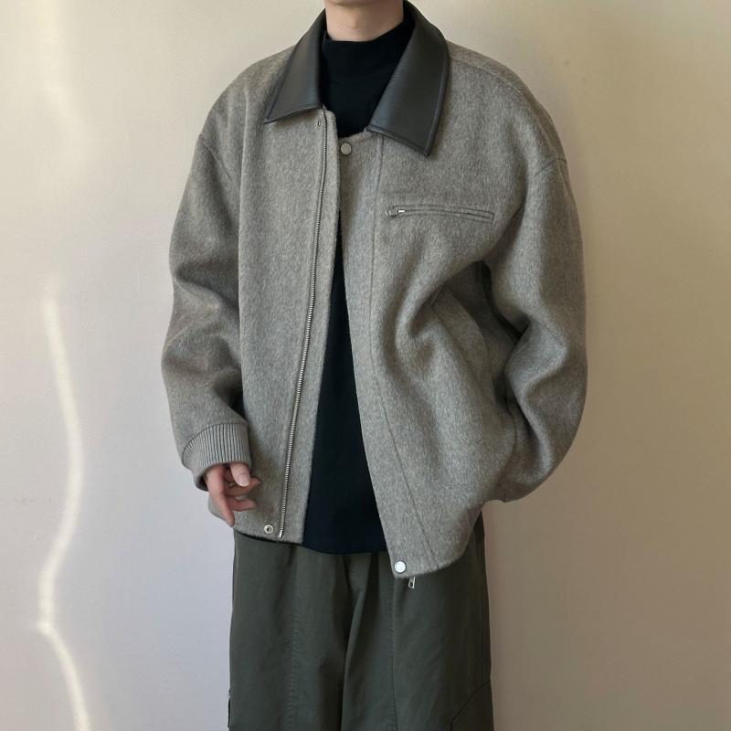 メンズ 流行り物 服 成人男性用   分かりやすい かっこいい 成年者 表どおり 心地よい 商行為 通い 成人男性用 アメリカン レトロ 細工物御召しもの 羊毛 上衣 ゆったり 相応う