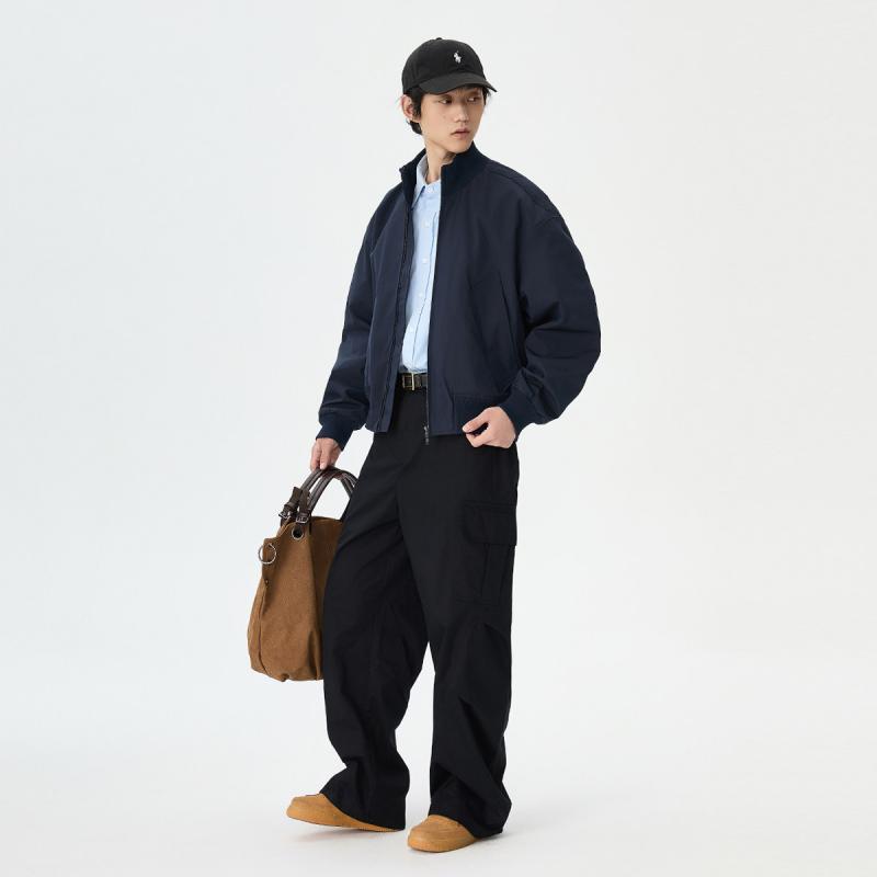 メンズ 流行り物 服 成人男性用 分かりやすい かっこいい 成年者 商行為 アメリカン 喨喨たる 照明ランプ色つや ボン赤ちょうちん 上衣 男女兼用 ゆったり 米国海軍 青み 綿織物 厚地の外套