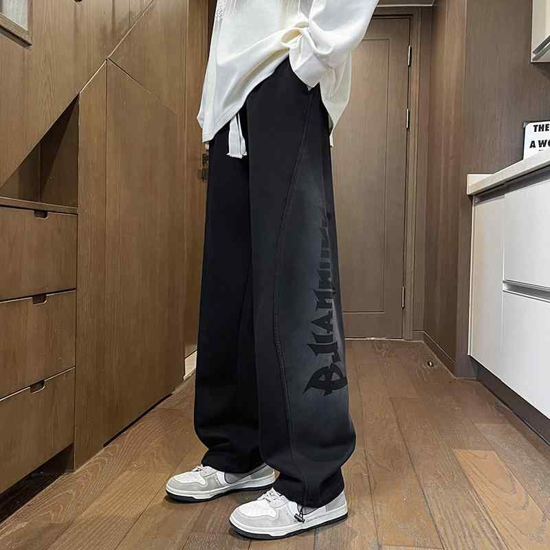 メンズ ファッション 服 男性用 シンプル かっこいい 大人 春コーデ カジュアル ストレート レッグ パンツ ゆったり ワイドレッグ 服 スポーツ
